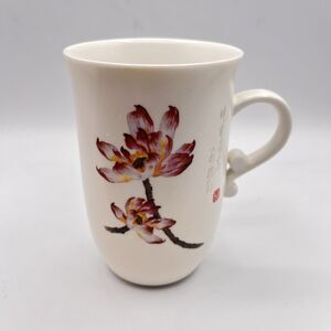 Teavana Tea Cup Floating Flower Pattern Fine Porcelain - Mug Only